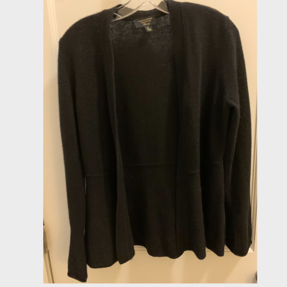 Black Cashmere Cardigan
